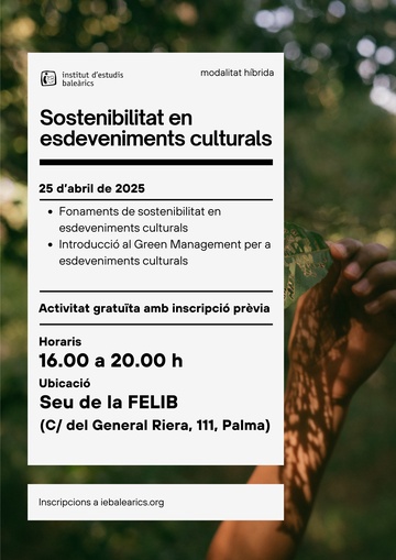 Sostenibilitat en esdeveniments culturals