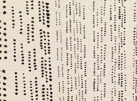 Recorridos conscientes (Detalle)  Tinta coránica  Tela de algodón  195 x 130 cm
