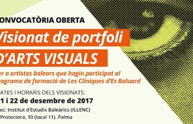 Lista de seleccionados para el visionado de portfolio de artistas visuales