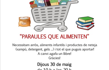 L'IEB  dona suport a l’activitat solidària “Paraules que alimenten” a la biblioteca pública de Palma "Can Sales"